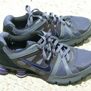 EXCELLENT 2010 NIKE SHOX NZ SL SNEAKERS RUNNING SHOES GREY/PURPLE MENS 11
